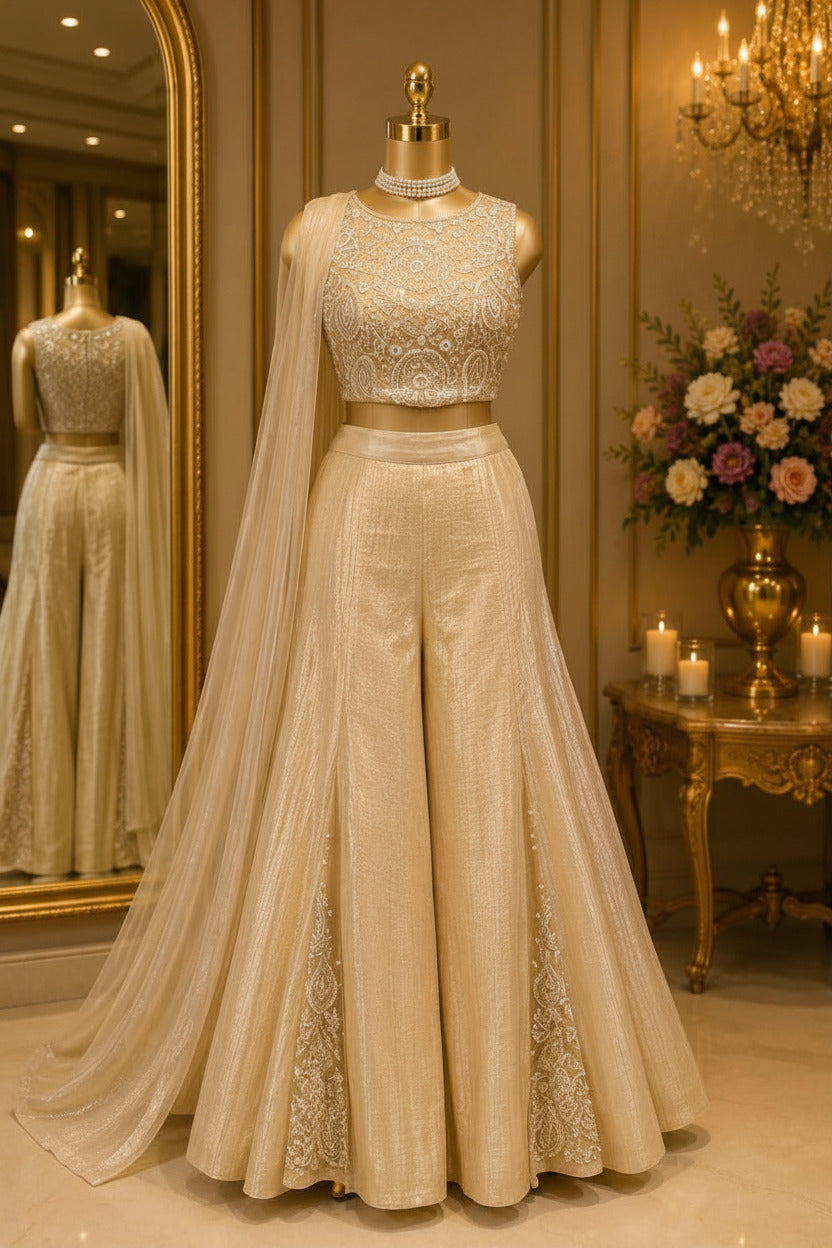 Stylish Pastel Gold Beige DL