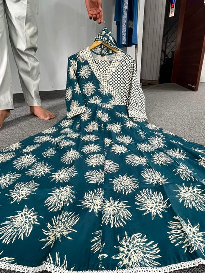 Elegant Teal Floral NK FVD