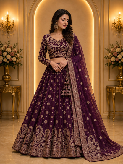 Exclusive Silk Embroided Beaded DL