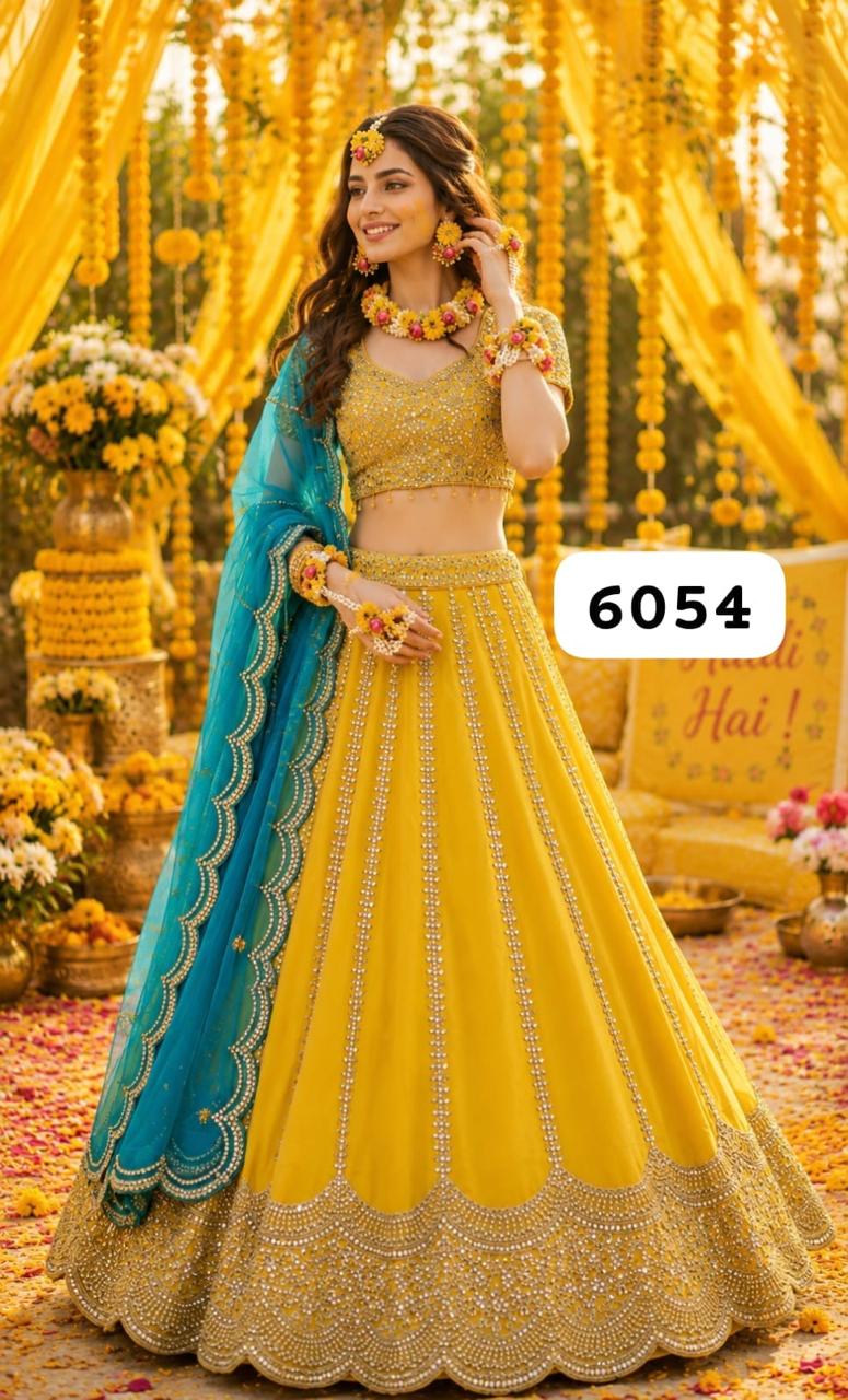 Elegant Yellow & Blue SHIV FSL