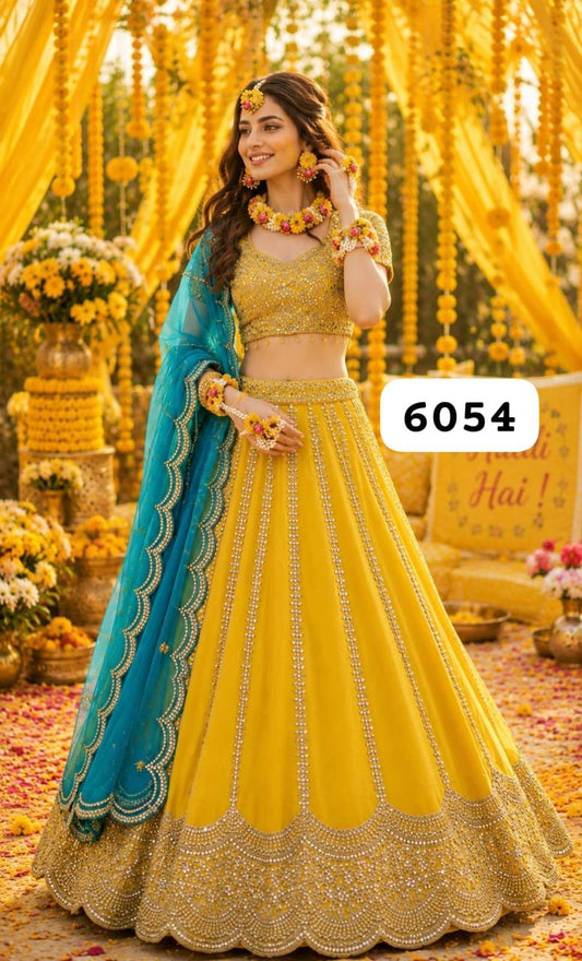 Elegant Yellow & Blue SHIV FSL