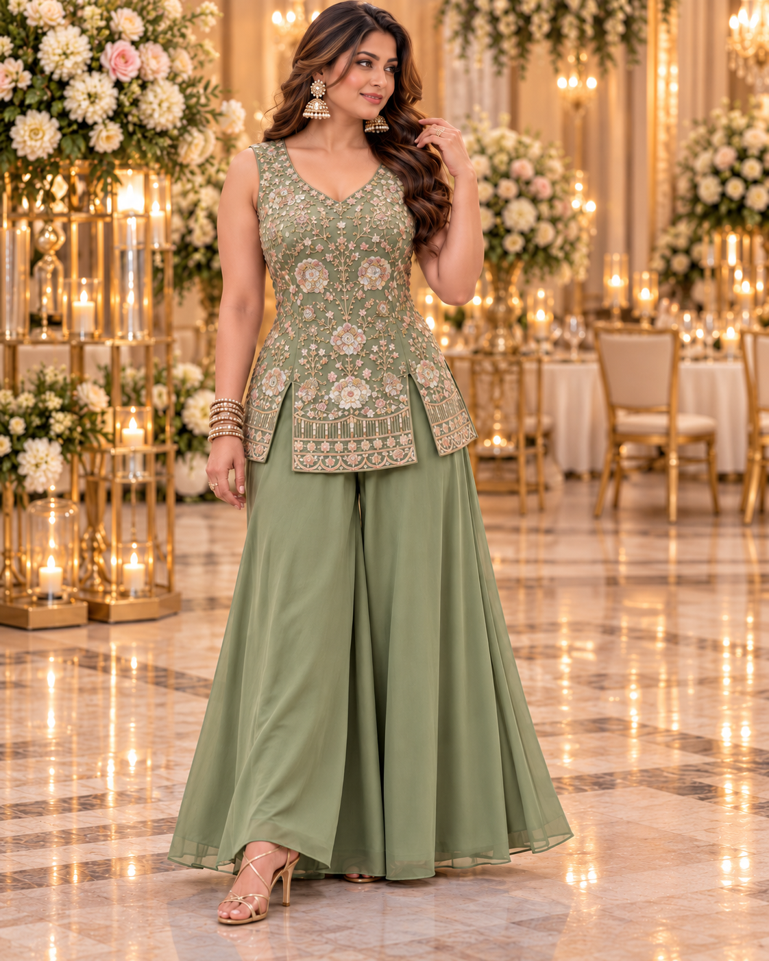 Simple Stylish Pastel Plazzo DPL