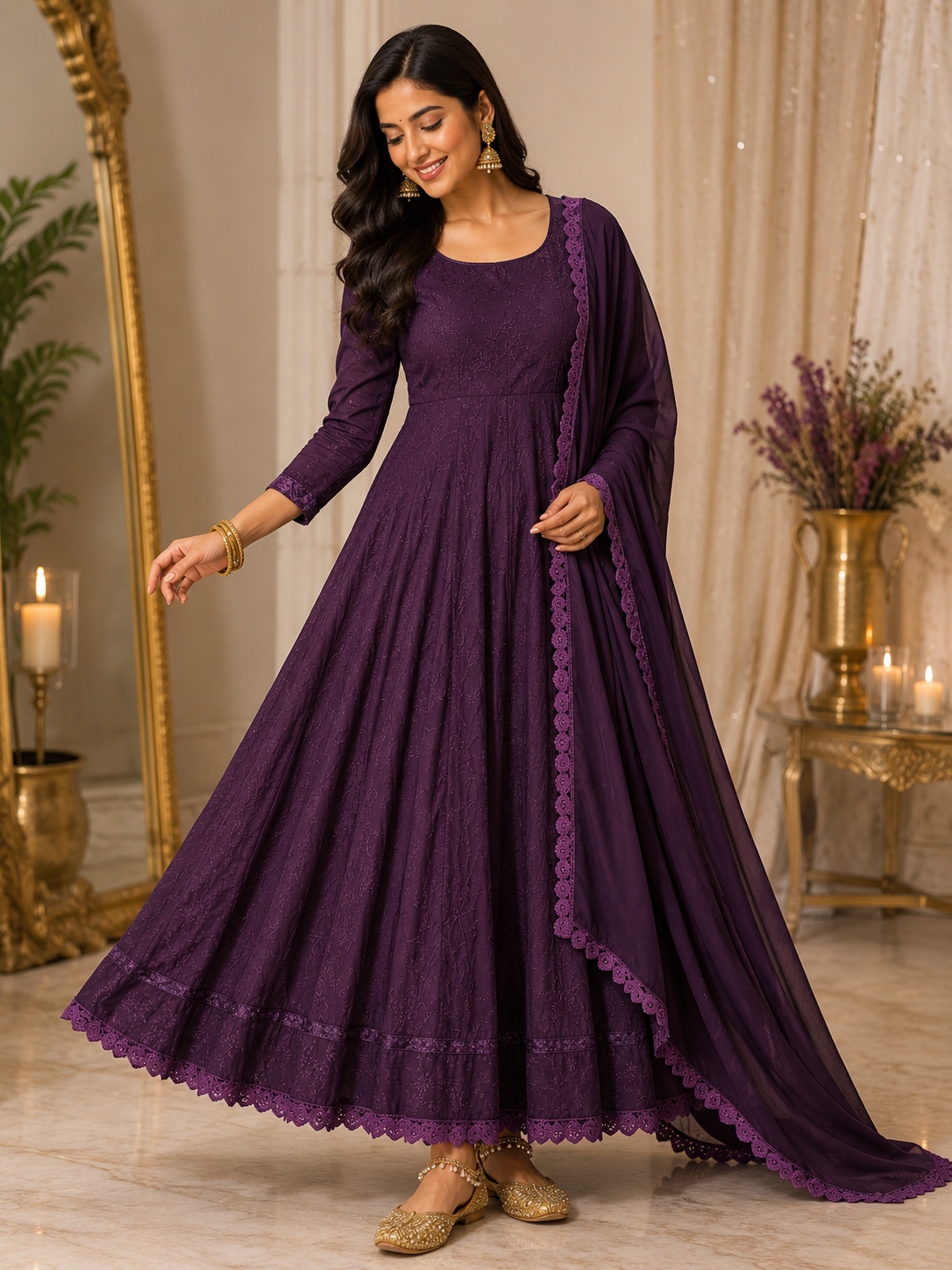 Gorgeous Embroided Floral FVD