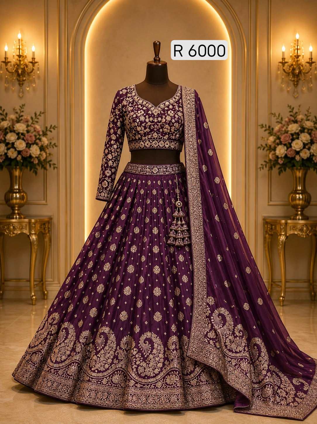 Exclusive Silk Embroided Beaded DL