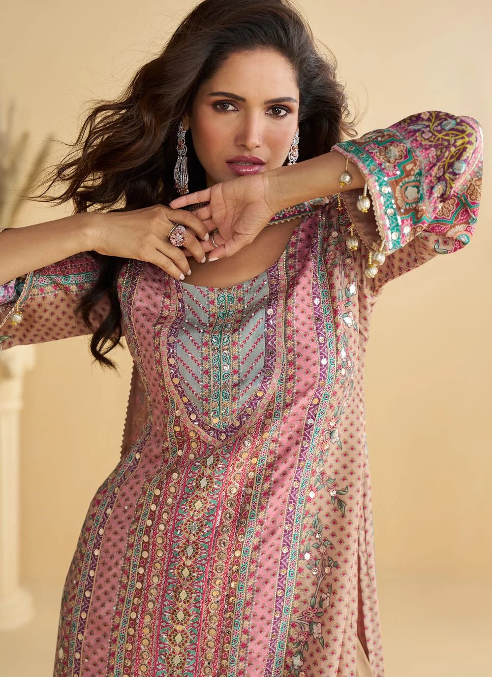 Rose Pink SYANP - Indian Dress House 786