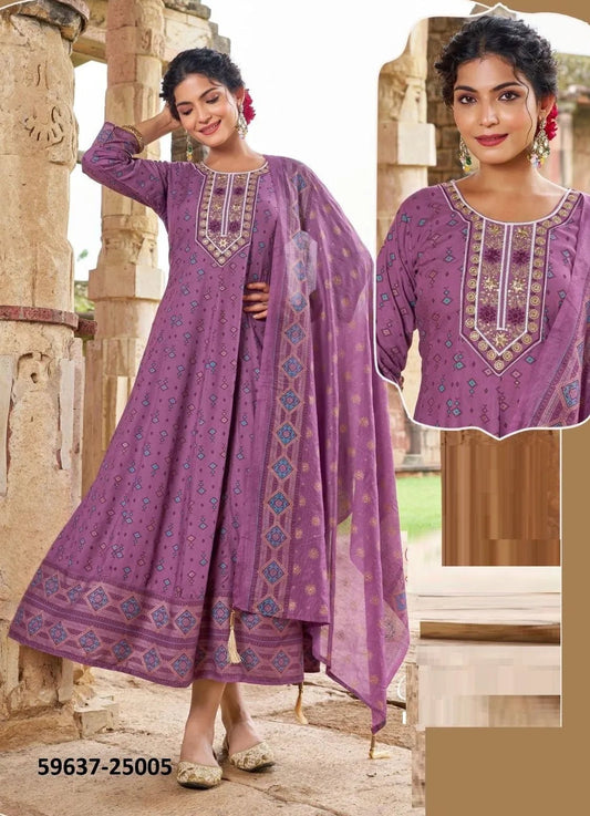 Soft Purple BHSN 25005 FVD - Indian Dress House 786