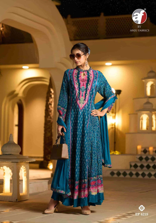 Striking Blue AF 4219 SHIV - Indian Dress House 786