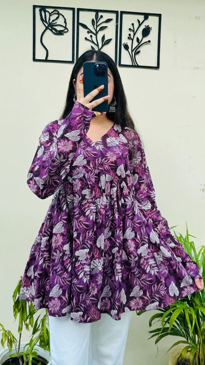 Stunning Baby Doll Kurti T FVD - Indian Dress House 786
