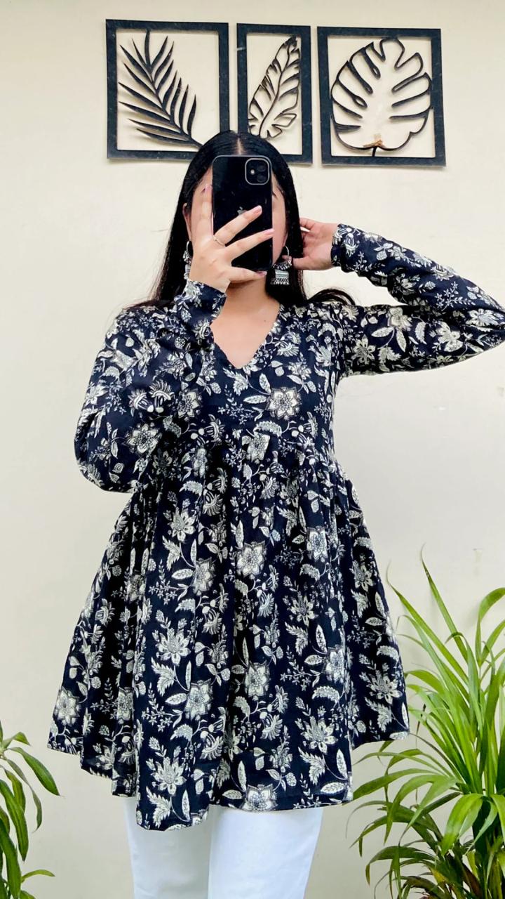Stunning Baby Doll Kurti T FVD - Indian Dress House 786