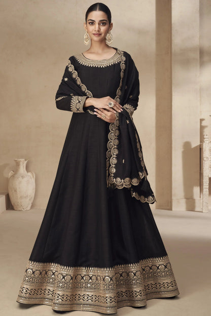 Stunning Black AAKS - Indian Dress House 786