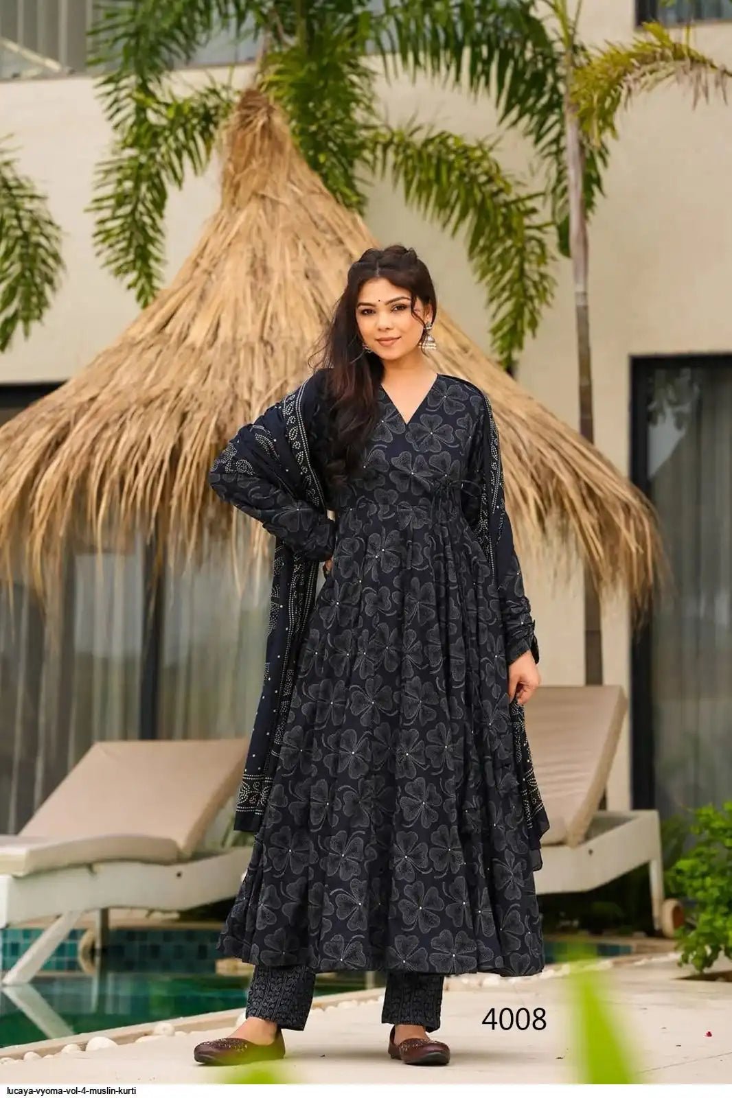 Stunning Black LC VMY 4008 FVD - Indian Dress House 786