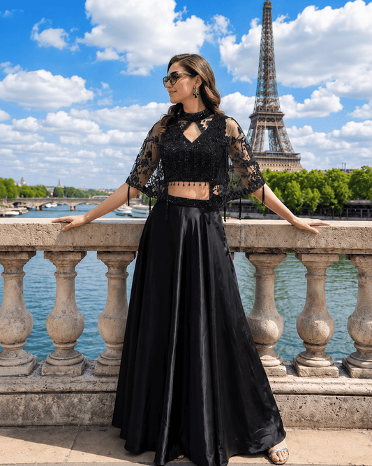 Stunning Black SHIV FSL - Indian Dress House 786