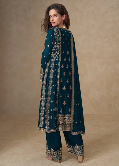 Stunning Blue AMSK - Indian Dress House 786