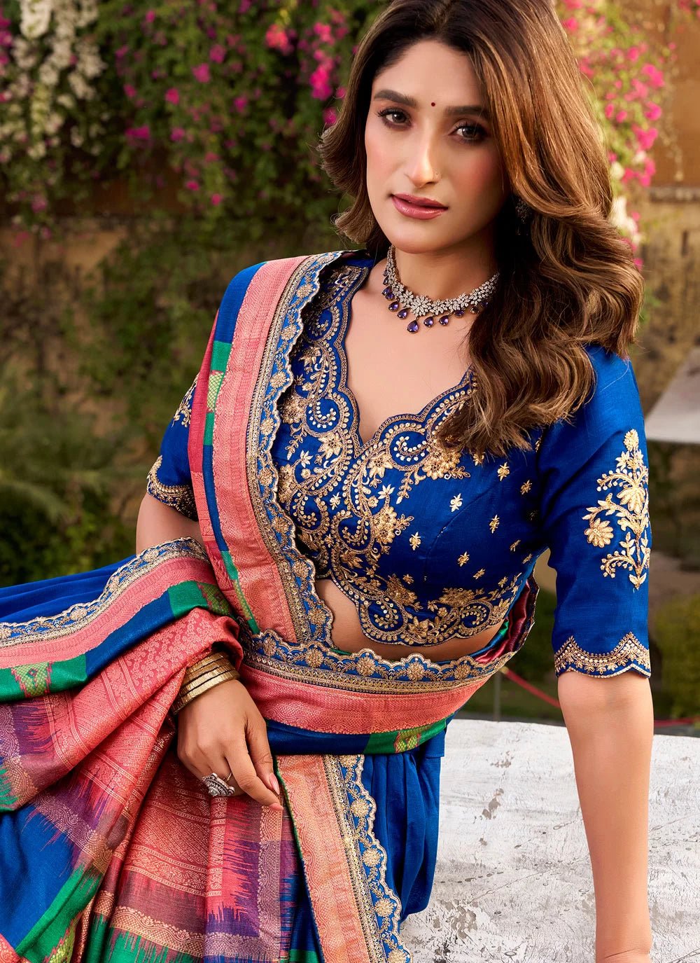 Stunning Blue AVL - Indian Dress House 786