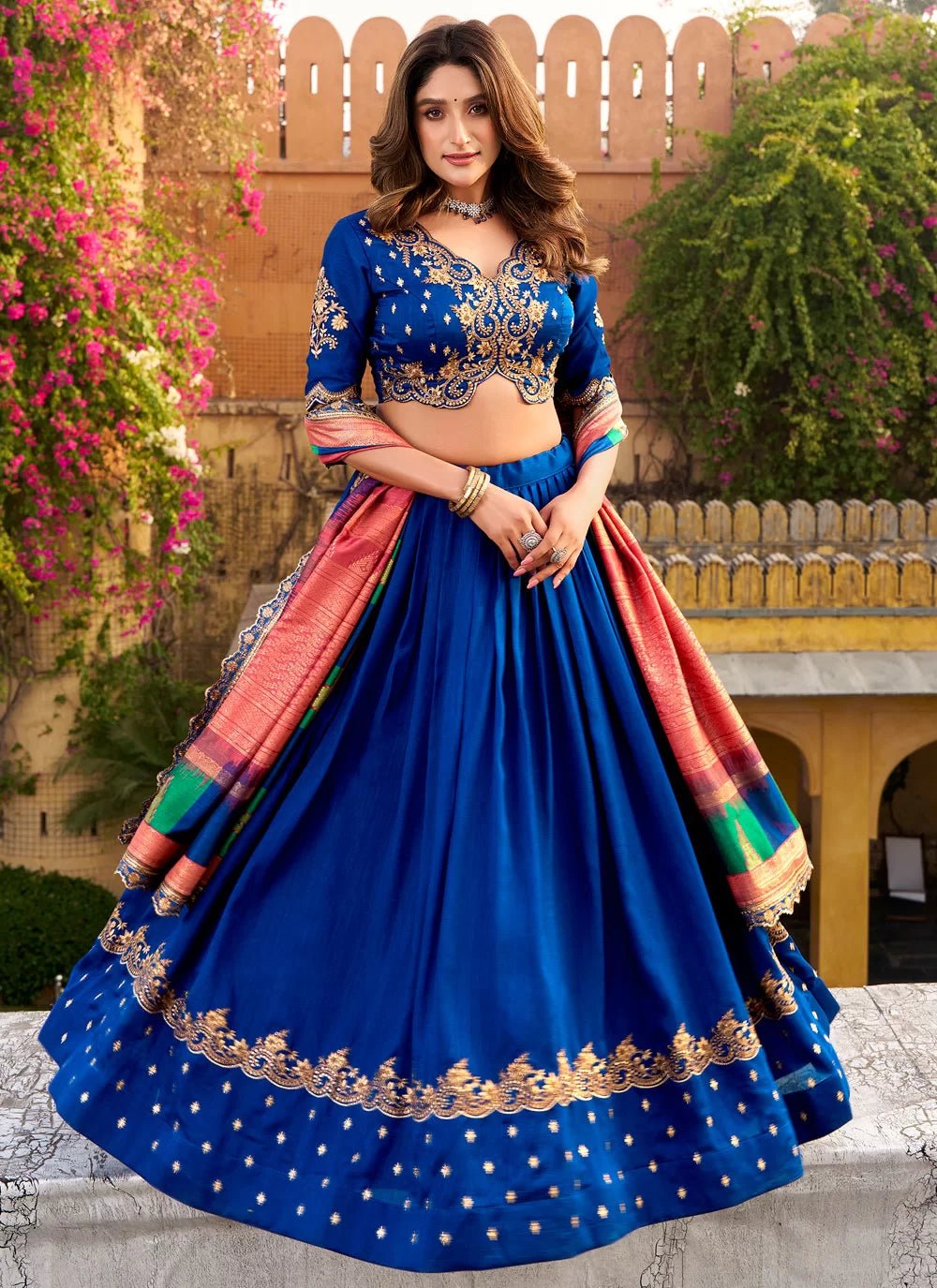 Stunning Blue AVL - Indian Dress House 786