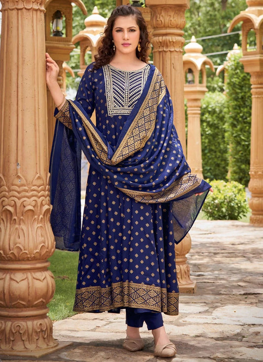 Stunning Blue MG 1008 FVD - Indian Dress House 786