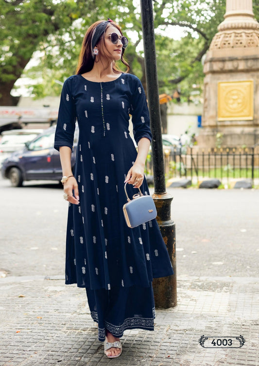 Stunning Blue MT 4003 FVD - Indian Dress House 786