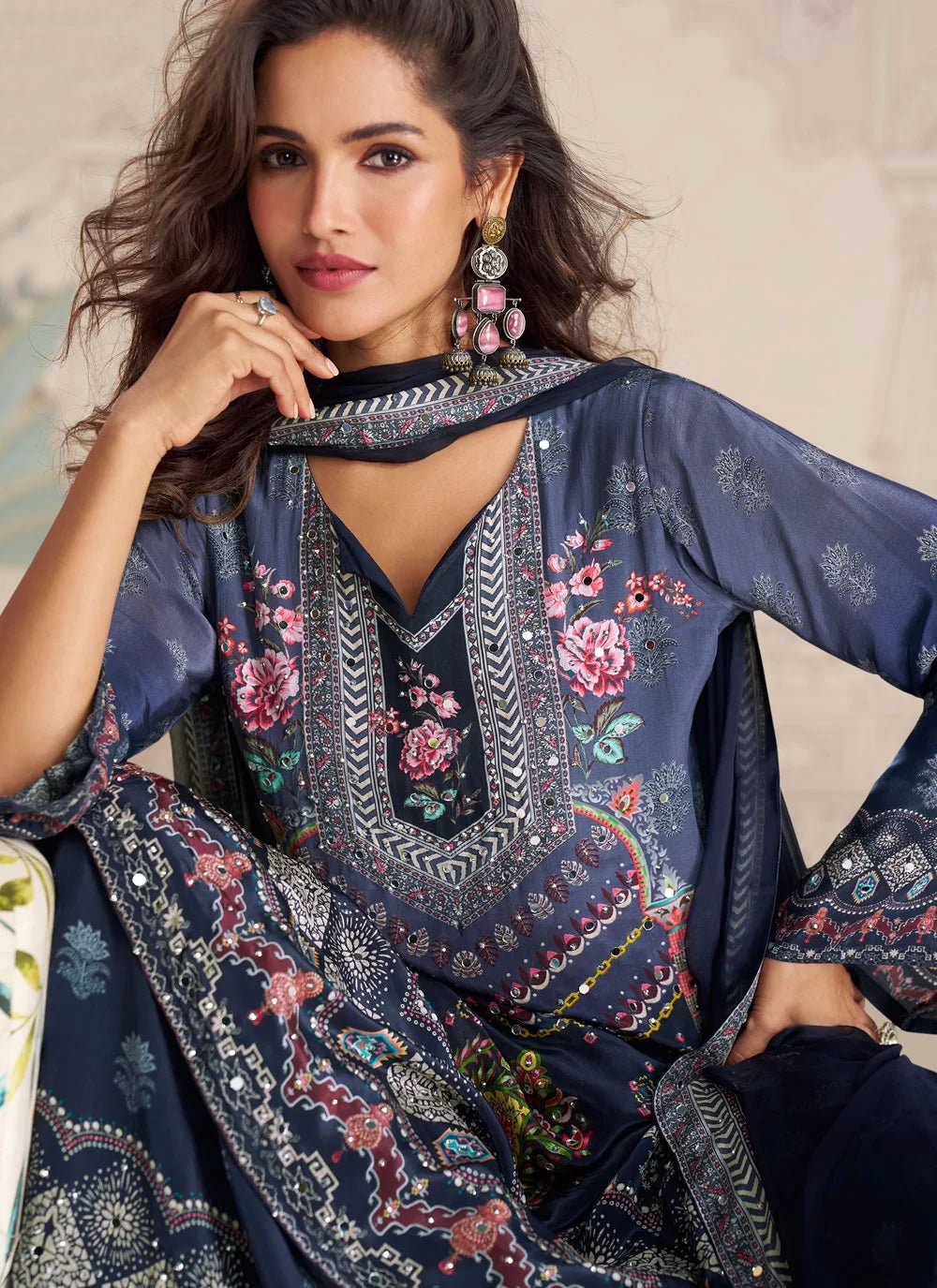 Stunning Blue SYKP - Indian Dress House 786