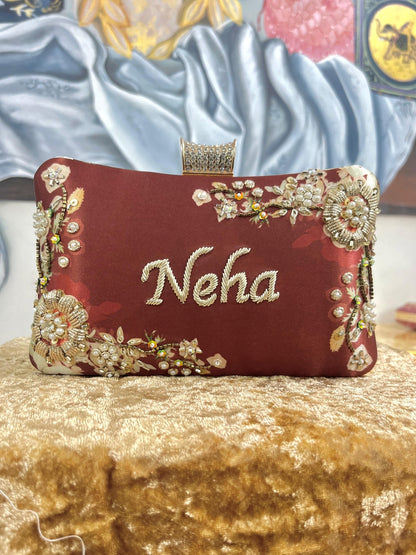 Stunning Brown Floral Gold CN CFB - Indian Dress House 786