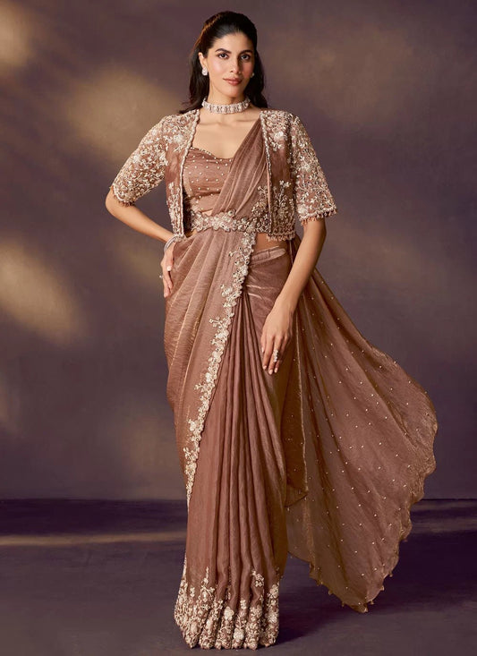 Stunning Brown MHC SAREE - Indian Dress House 786