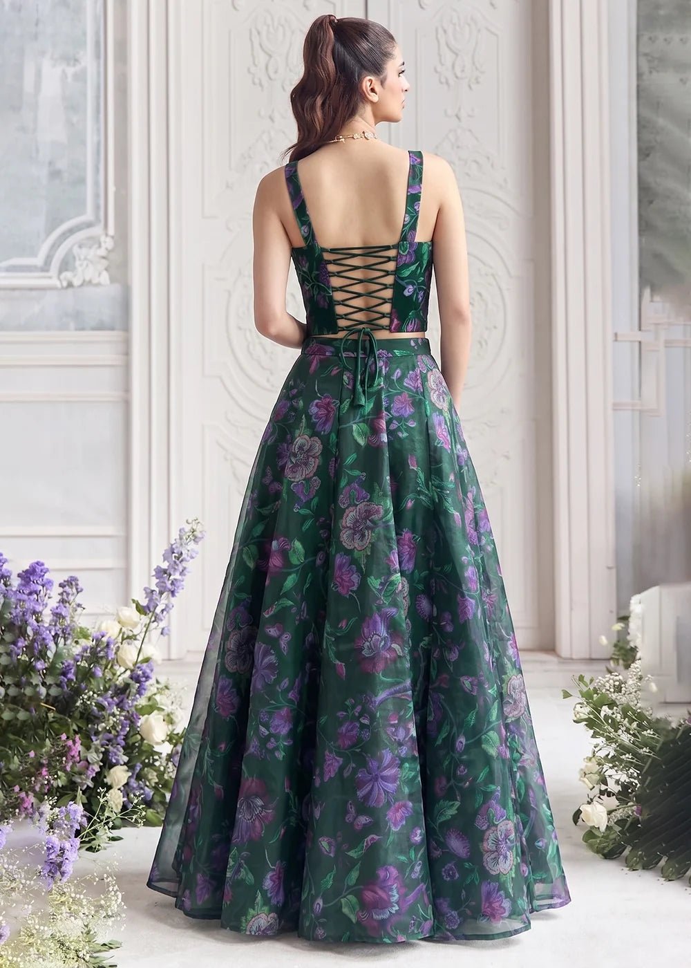 Stunning Deep Forest Green AFGL - Indian Dress House 786