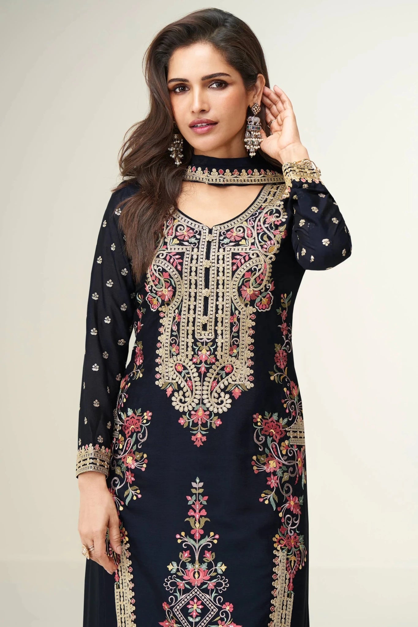 Stunning Floral AHP - Indian Dress House 786