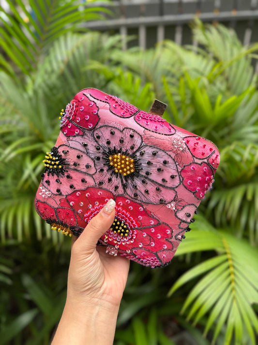 Stunning Floral Pink Abstract CFB - Indian Dress House 786