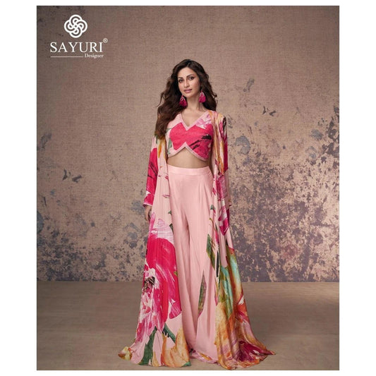 Stunning Floral Pink SYMP - Indian Dress House 786