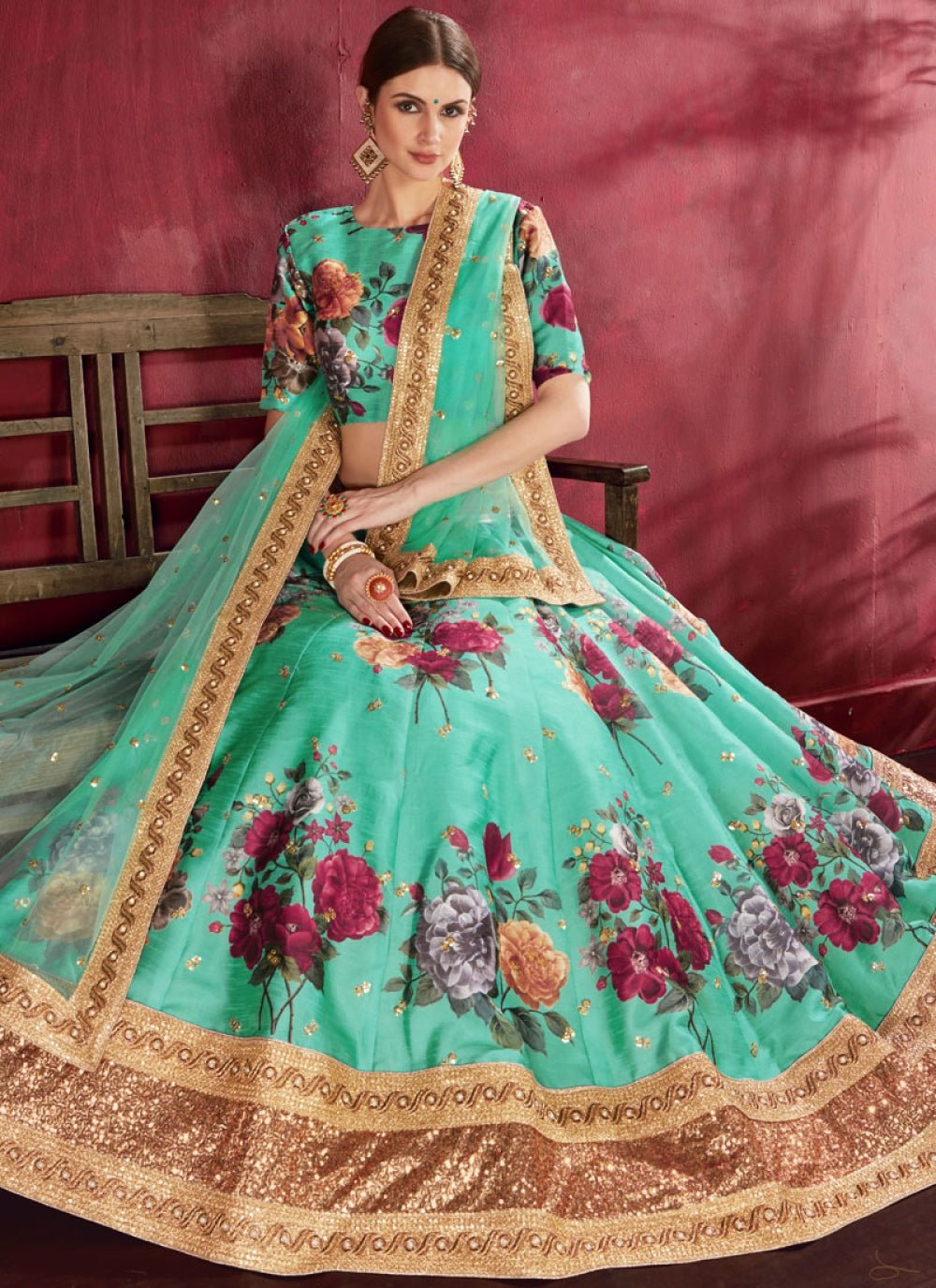 Stunning Floral ZCFL - Indian Dress House 786