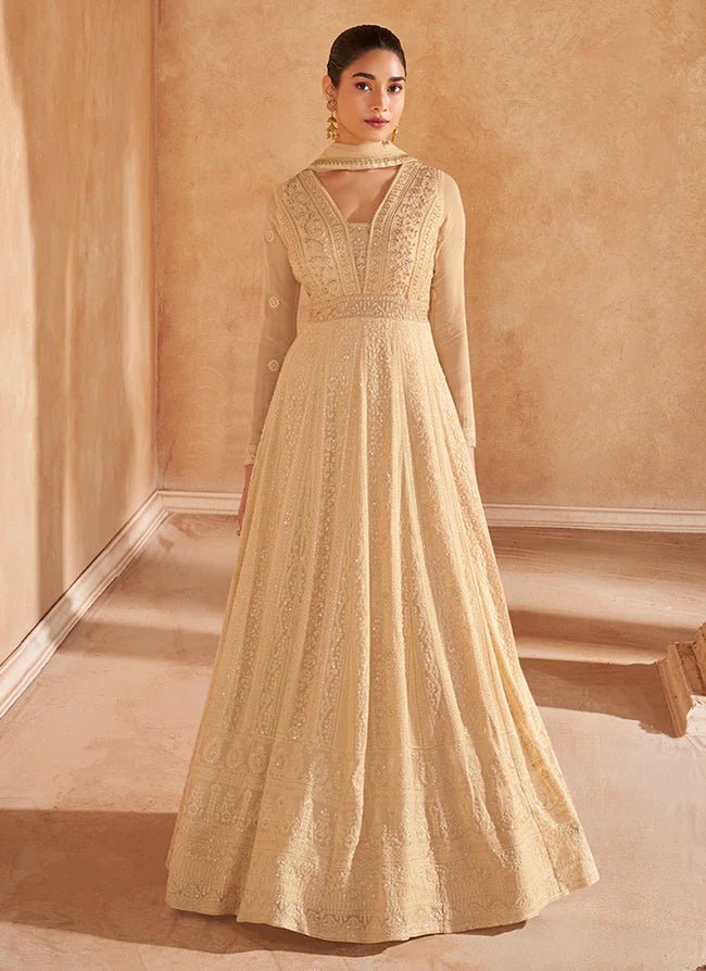 Stunning Gold Beige SYSG - Indian Dress House 786 Stunning Gold Beige SYSG - Indian Dress House 786