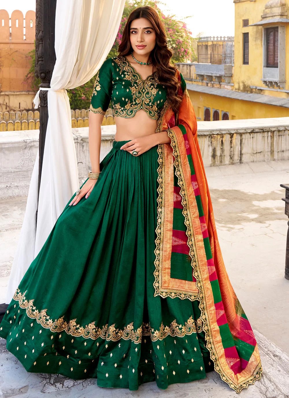 Stunning Green AVL - Indian Dress House 786