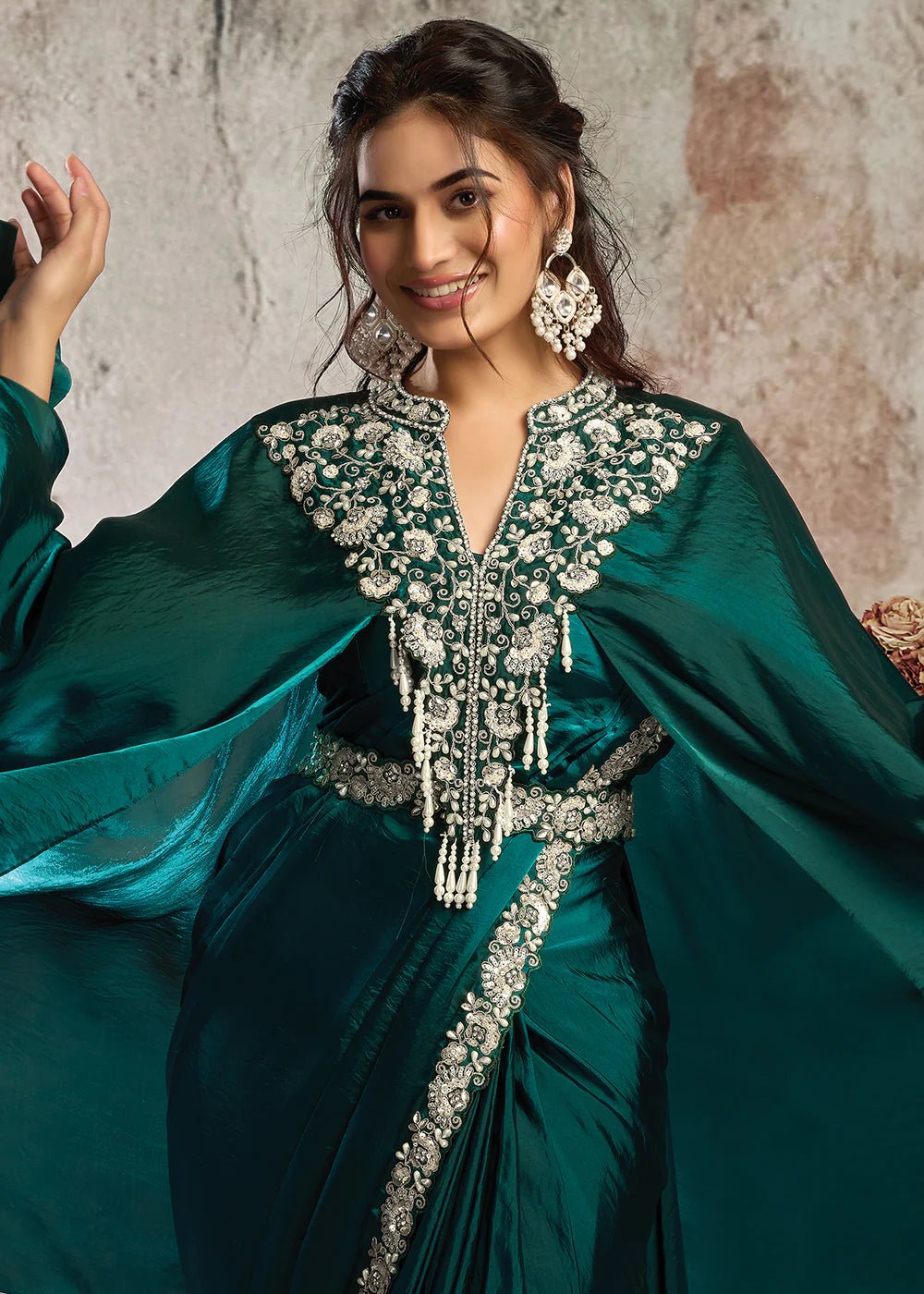 Stunning Green MHSS Saree - Indian Dress House 786