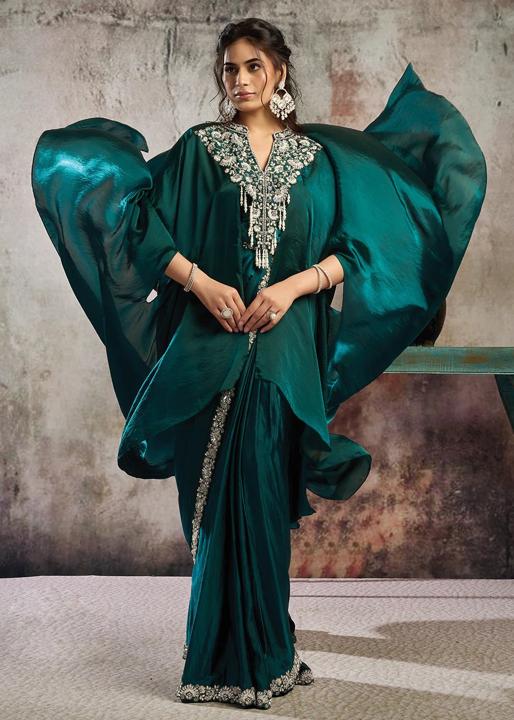 Stunning Green MHSS Saree - Indian Dress House 786