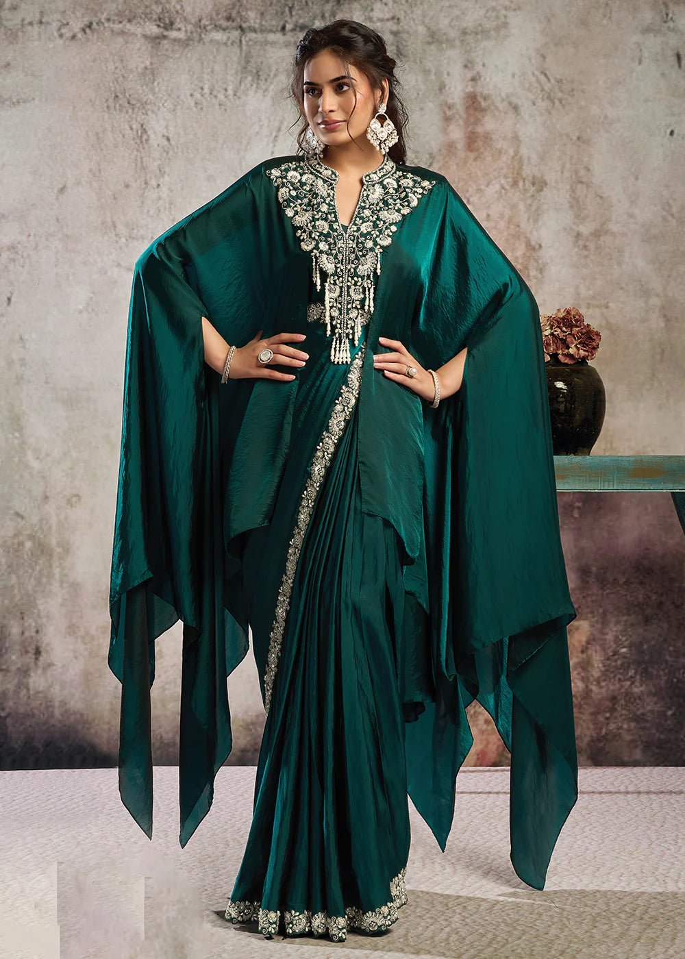 Stunning Green MHSS Saree - Indian Dress House 786