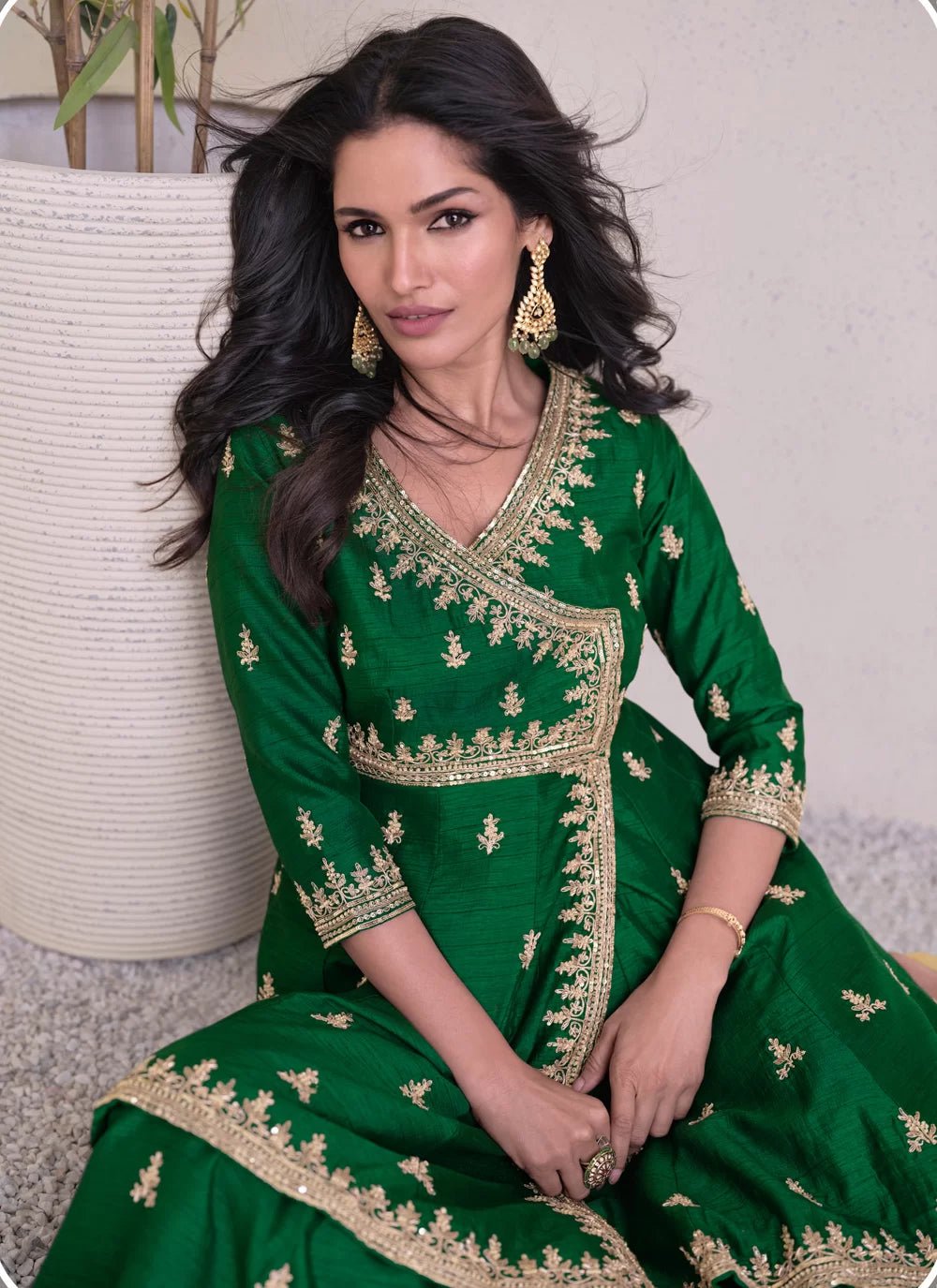 Stunning Green SYJN - Indian Dress House 786