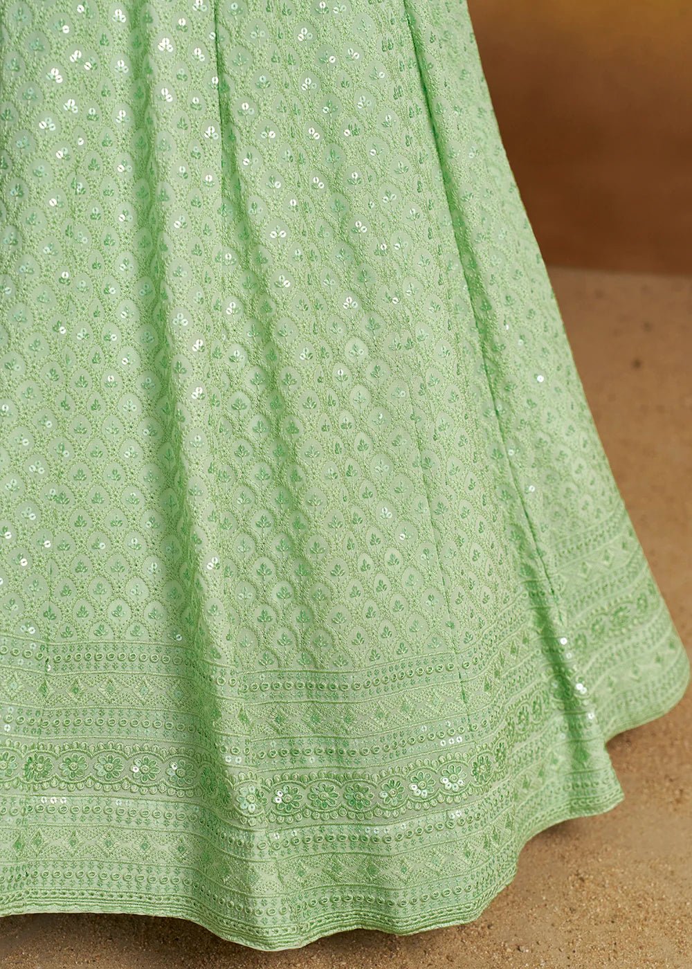 Stunning Mint Green ZFL - Indian Dress House 786