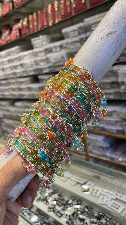 Stunning Multi Color Kashmiri Bangles JWY - Indian Dress House 786