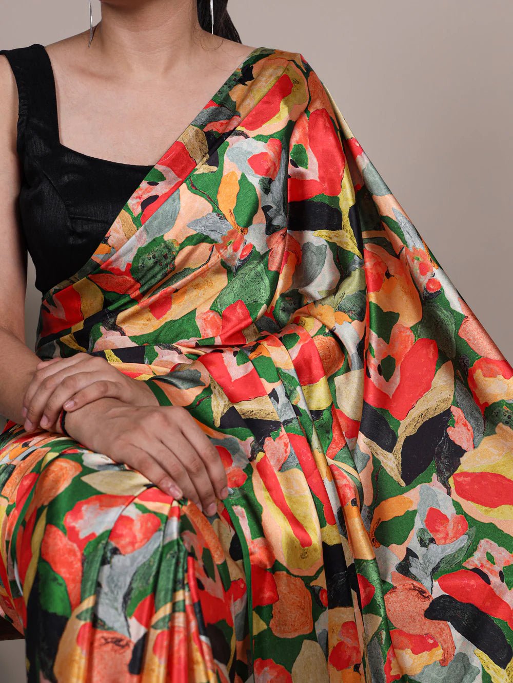 Stunning Multi Color YNF Saree - Indian Dress House 786