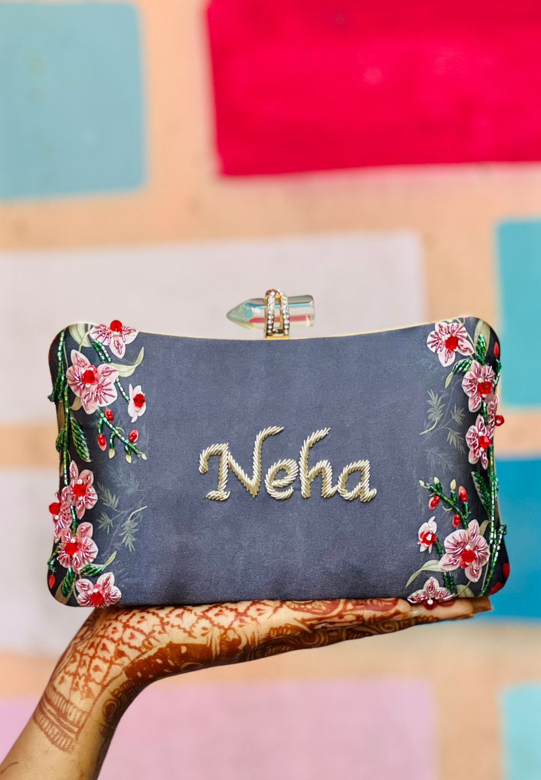 Stunning Night Blue Floral CN CFB - Indian Dress House 786