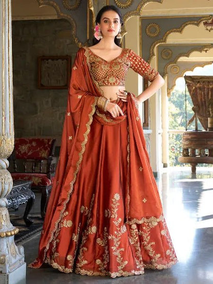 Stunning Orange ZNL - Indian Dress House 786