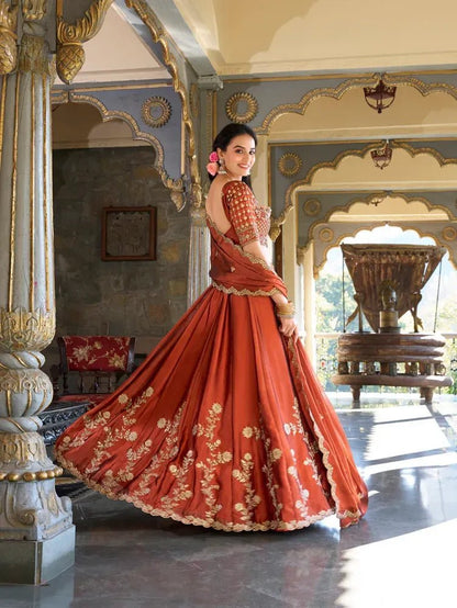 Stunning Orange ZNL - Indian Dress House 786