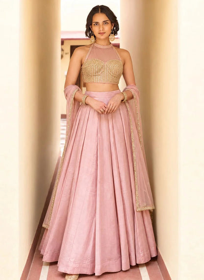 Stunning Pastel Pink ARL - Indian Dress House 786