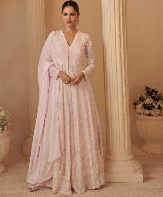 Stunning Pastel Pink SCP - Indian Dress House 786