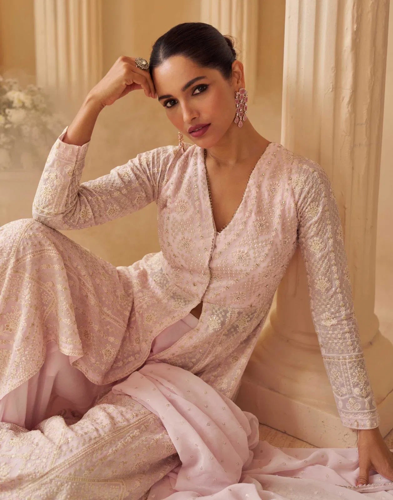 Stunning Pastel Pink SCP - Indian Dress House 786