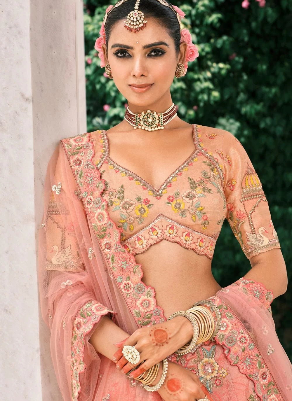Stunning Peach MC ABCL - Indian Dress House 786