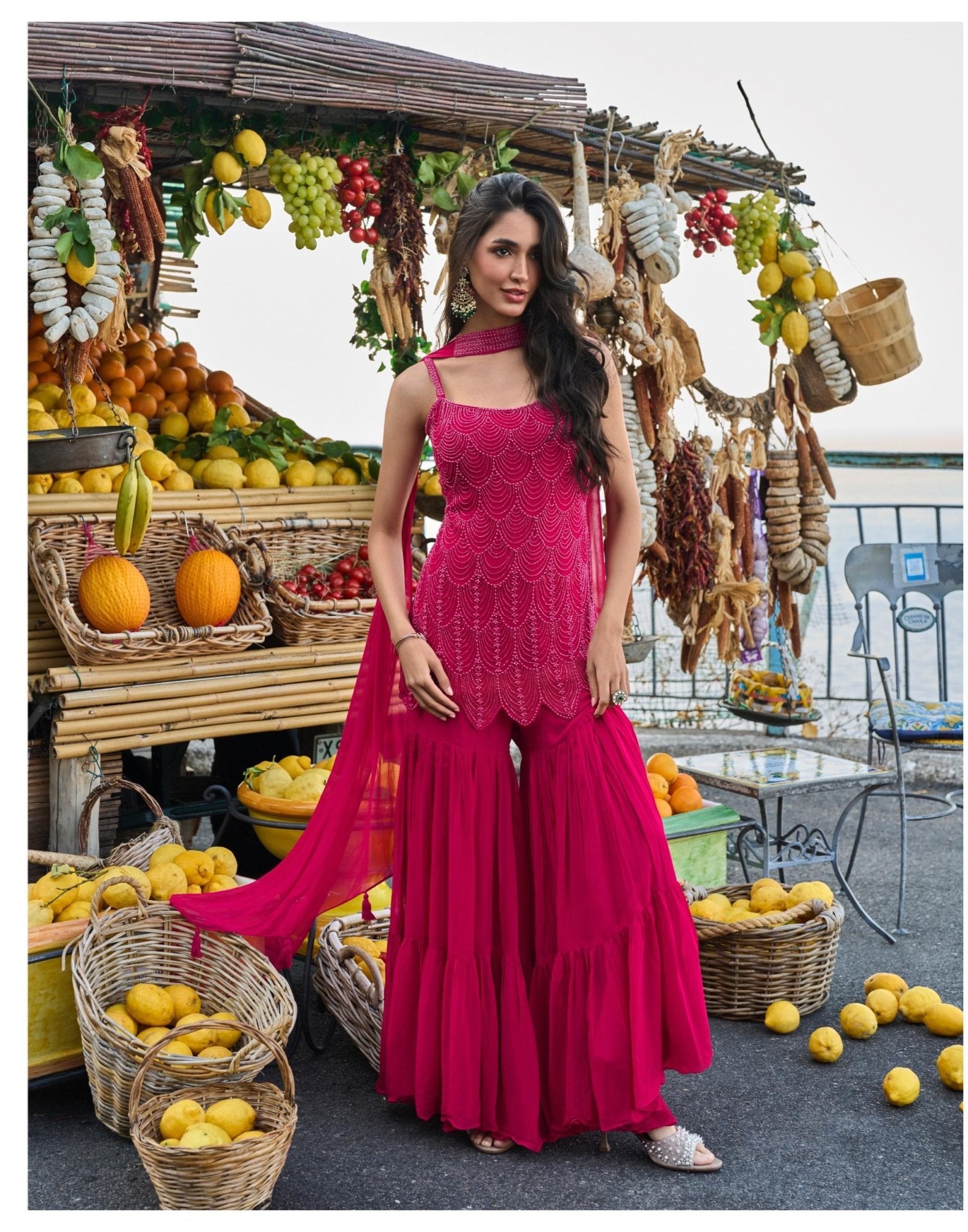 Stunning Pink Cerise SYDP - Indian Dress House 786