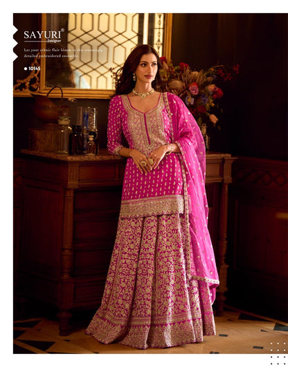 Stunning Pink Floral SSL - Indian Dress House 786