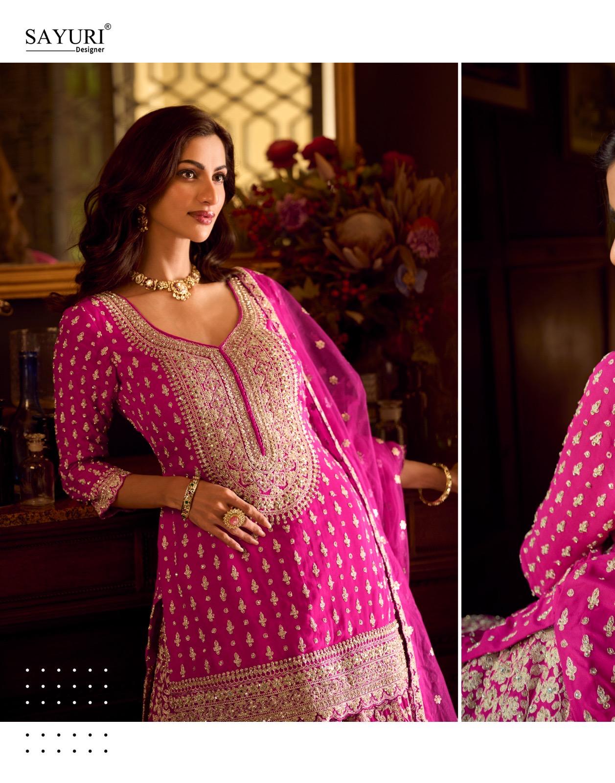 Stunning Pink Floral SSL - Indian Dress House 786