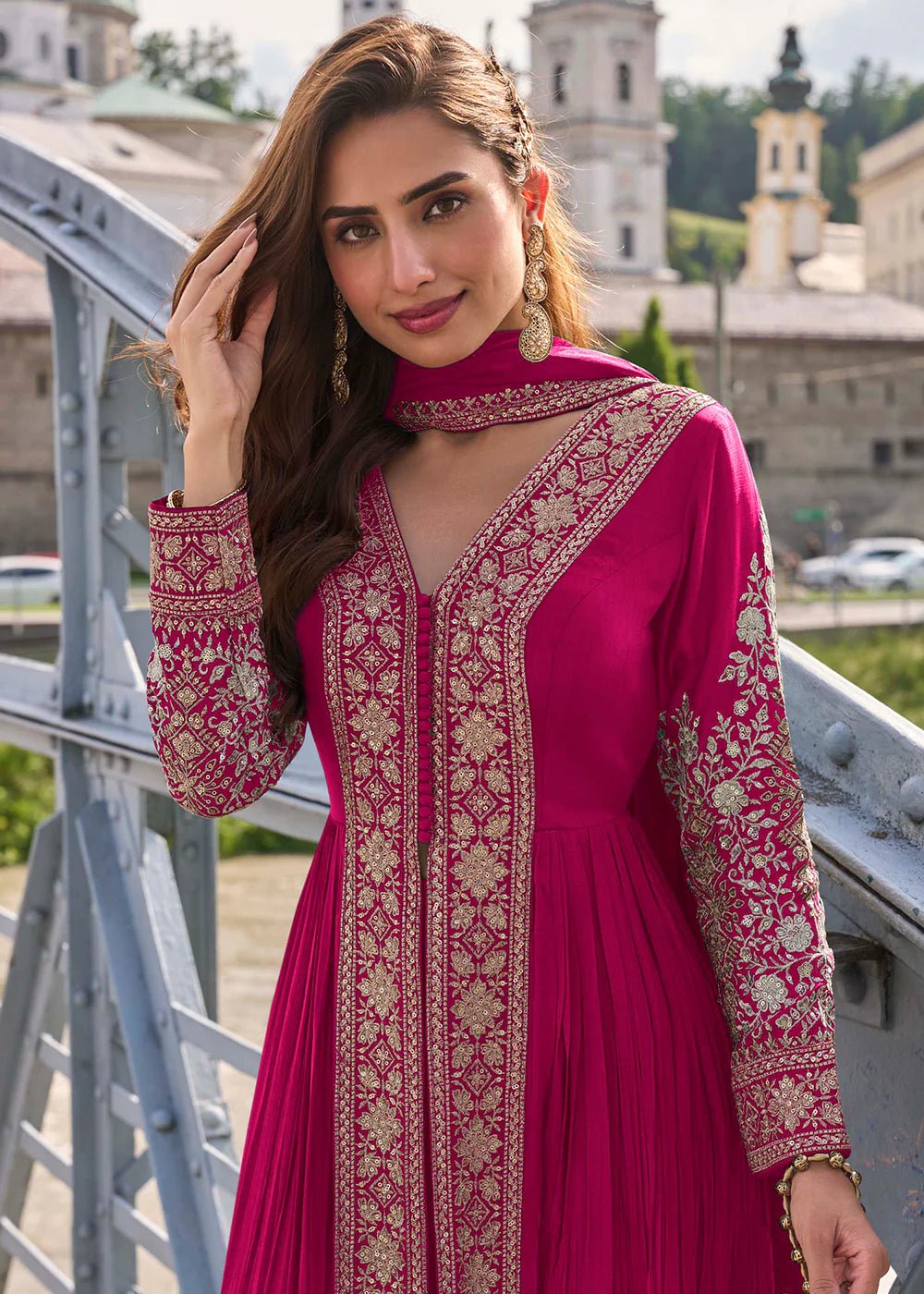Stunning Pink GFJ - Indian Dress House 786