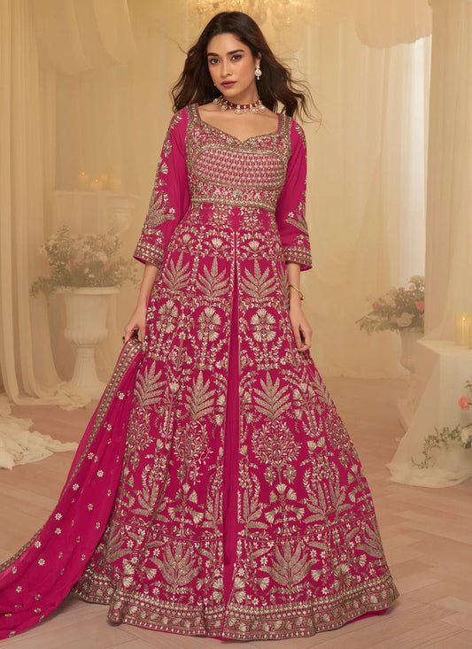 Stunning Pink & Gold SYRJ - Indian Dress House 786